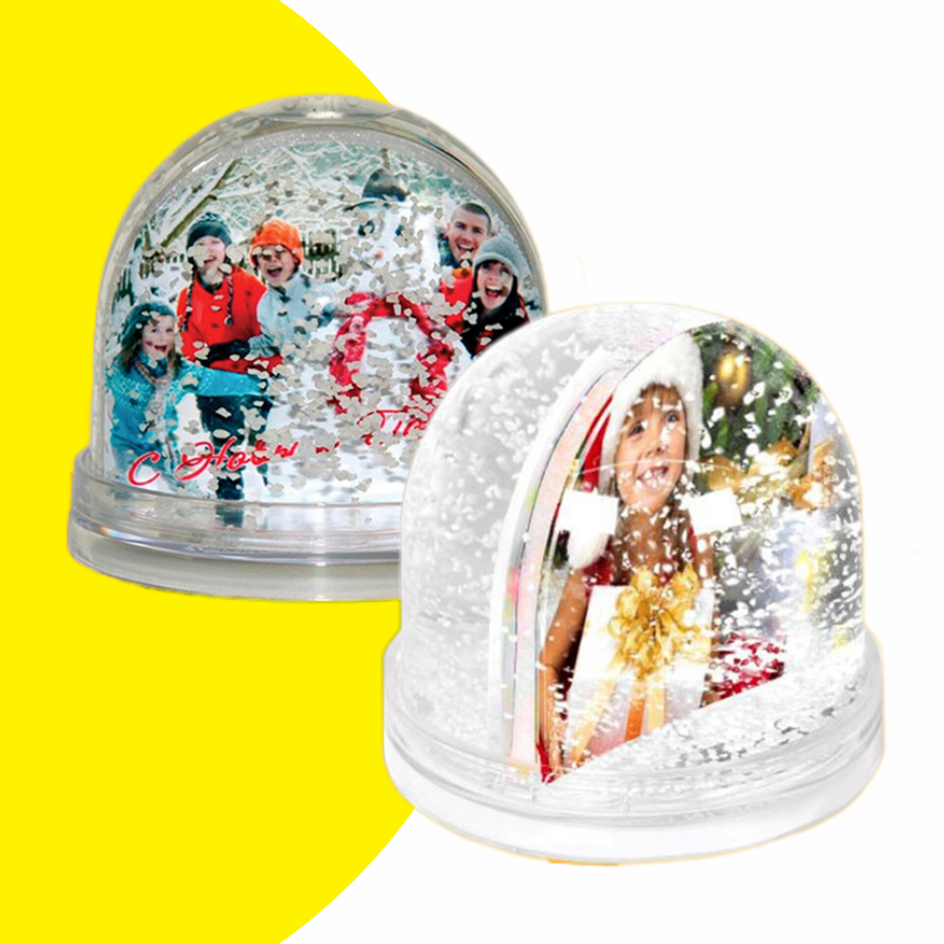 Сфера с фото и с водой