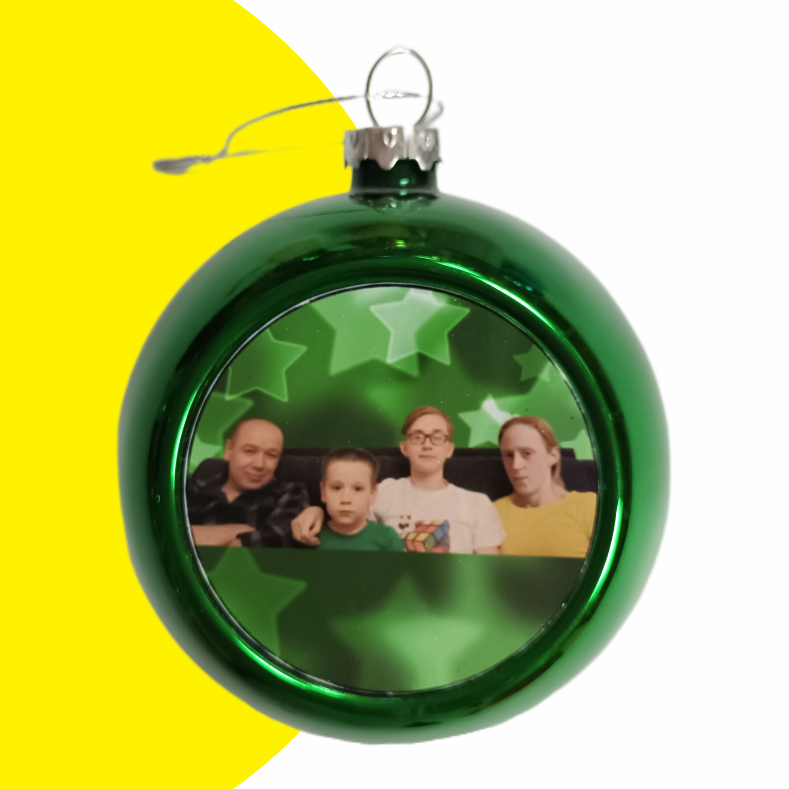 Шар на ёлку с фото на Новый Год